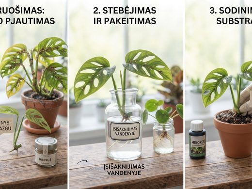 Augalų dauginimas auginiais: pilnas gidas
